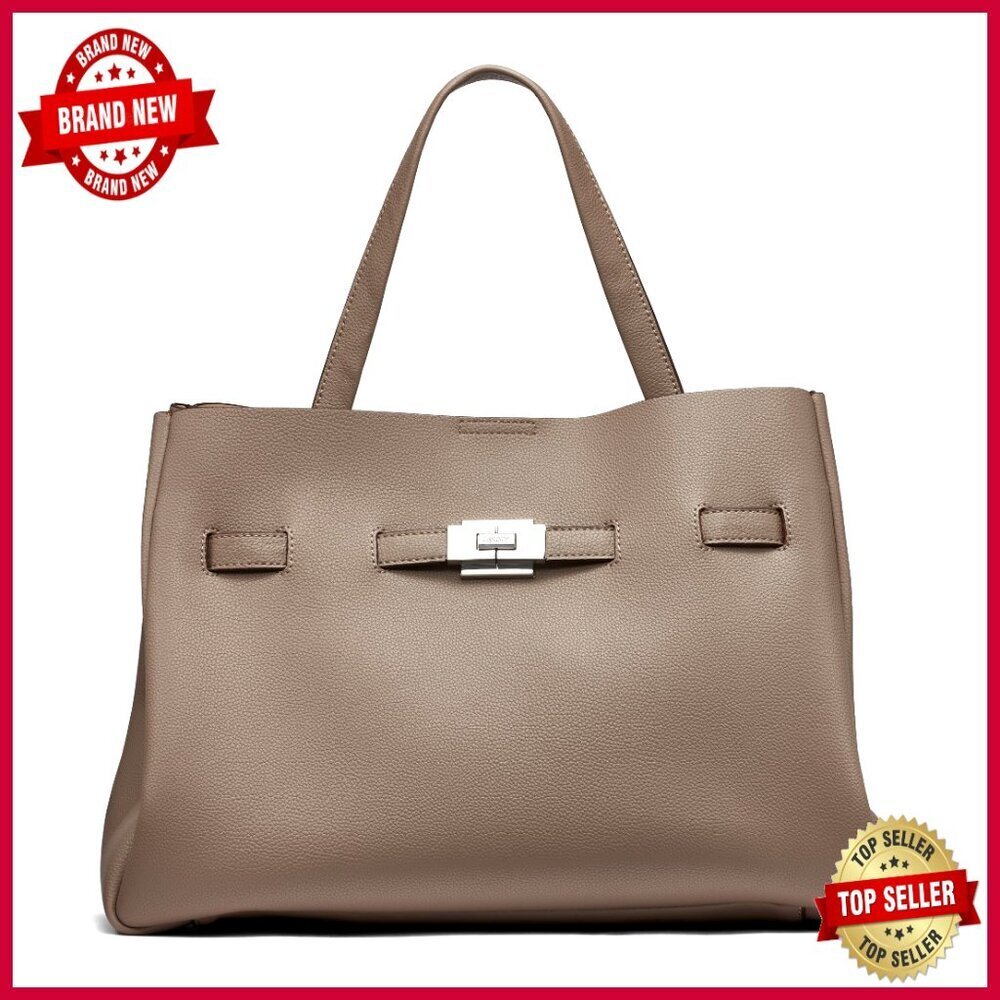 Large Slouchy Tote Satchel Bag Faux Leather Shoulder Strap